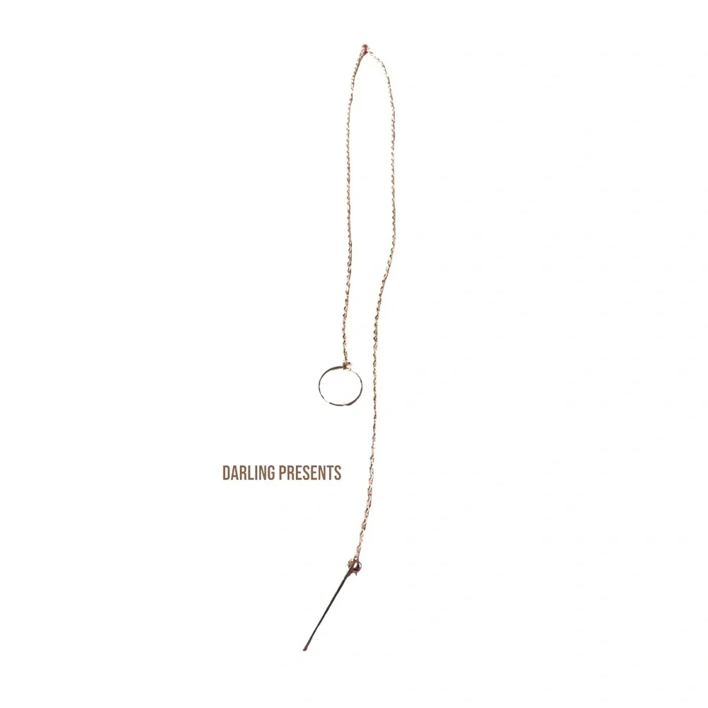 Ring Tassel Chain Necklace Women Color Gold